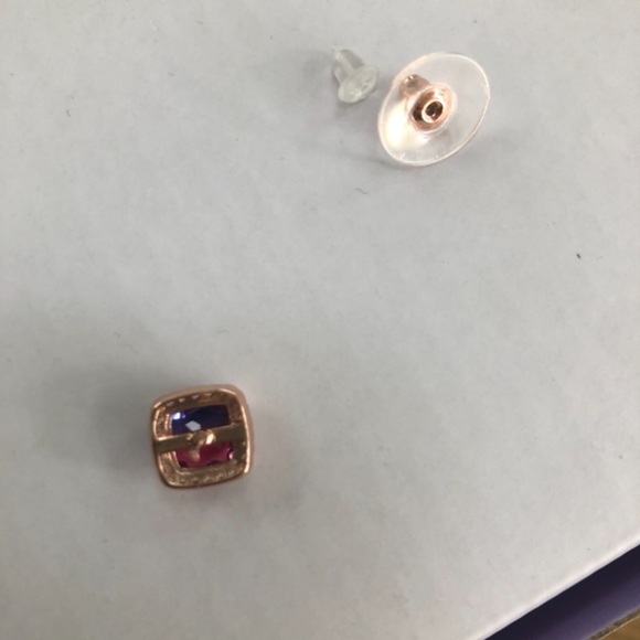 Watermelon tourmaline earrings - Picture 5 of 5